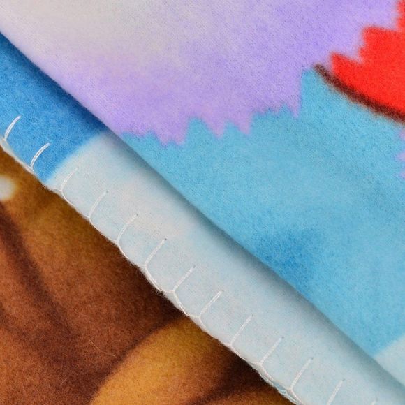 Santa Claus and Friends Microfiber Fleece Throw - Picture 6 of 7